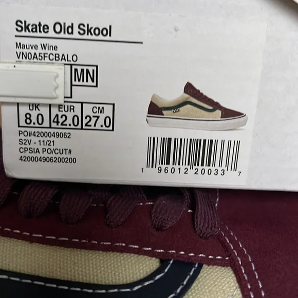 Vans Skate Old Skool Mauve Wine WMNS sneakers - Picture 16 of 16